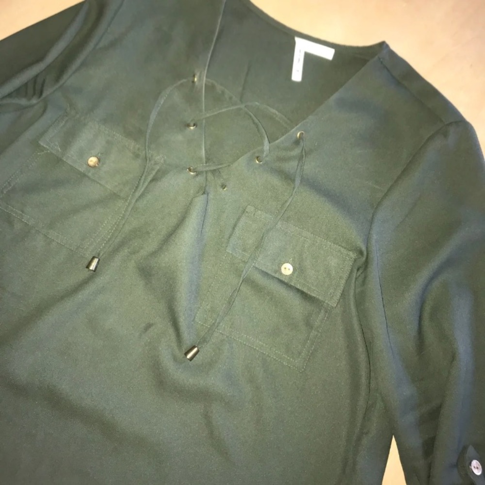 Crisscross blouse